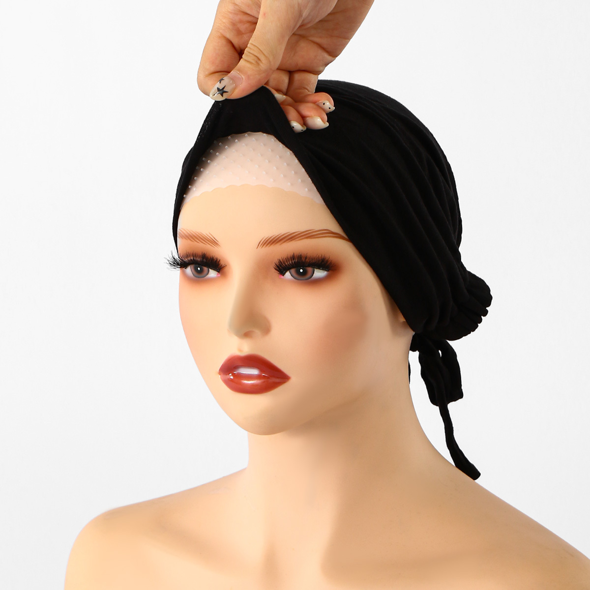 2pcs Non-Slip Solid Color Headscarf for Women
