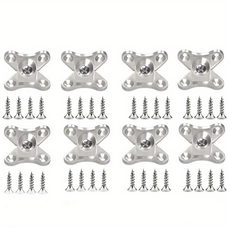 TEMU 40pcs Of Thickened Metal Corner Code Fasteners | Wooden Furniture Connectors | Cabinet Drawer Wardrobe Reinforcements | Without Drilling | Multi
