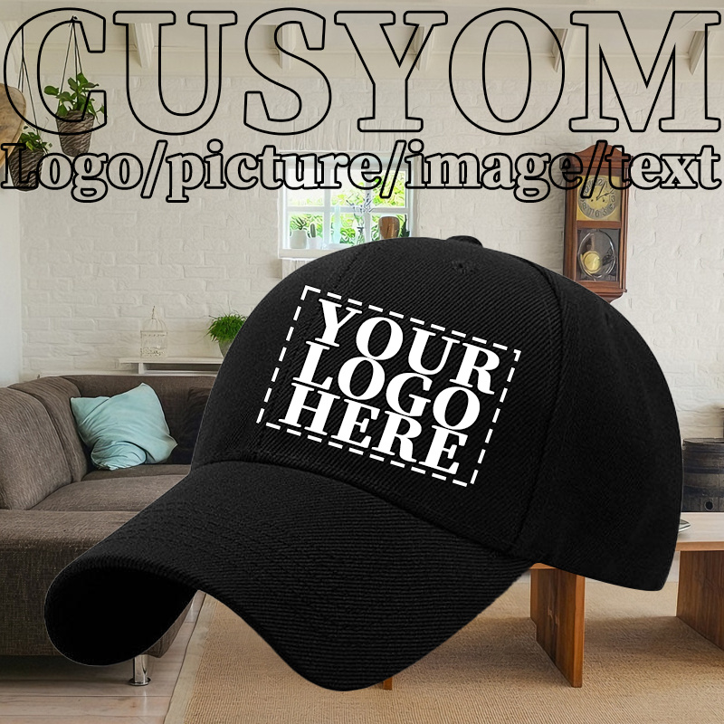 TEMU Custom Baseball Cap - Personalized Hot Stamping - Unisex Urban Fashion Hat, Lightweight And Breathable, Suitable For Sports And Outdoor Leisure