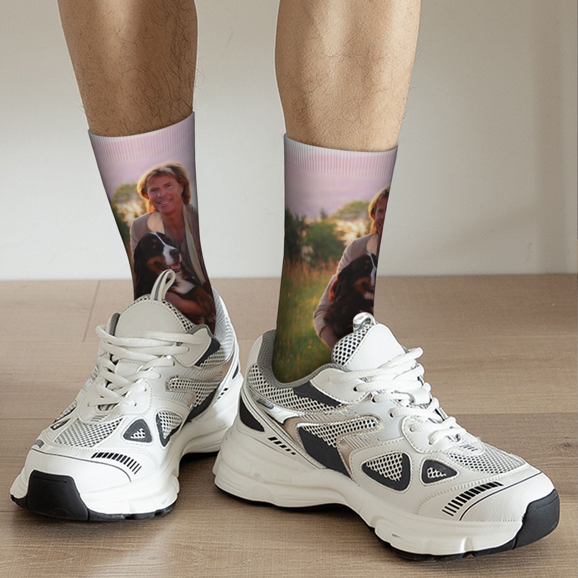 TEMU Hansi Hinterseer Style Unisex Mid-tube Socks - Men's And Women's Full Style Socks, Machine Washable Art Casual Sports Socks, Creative Birthday