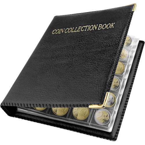 240 pockets book binder large capacity transparent plastic coin storage case collectors of coin storage organizer