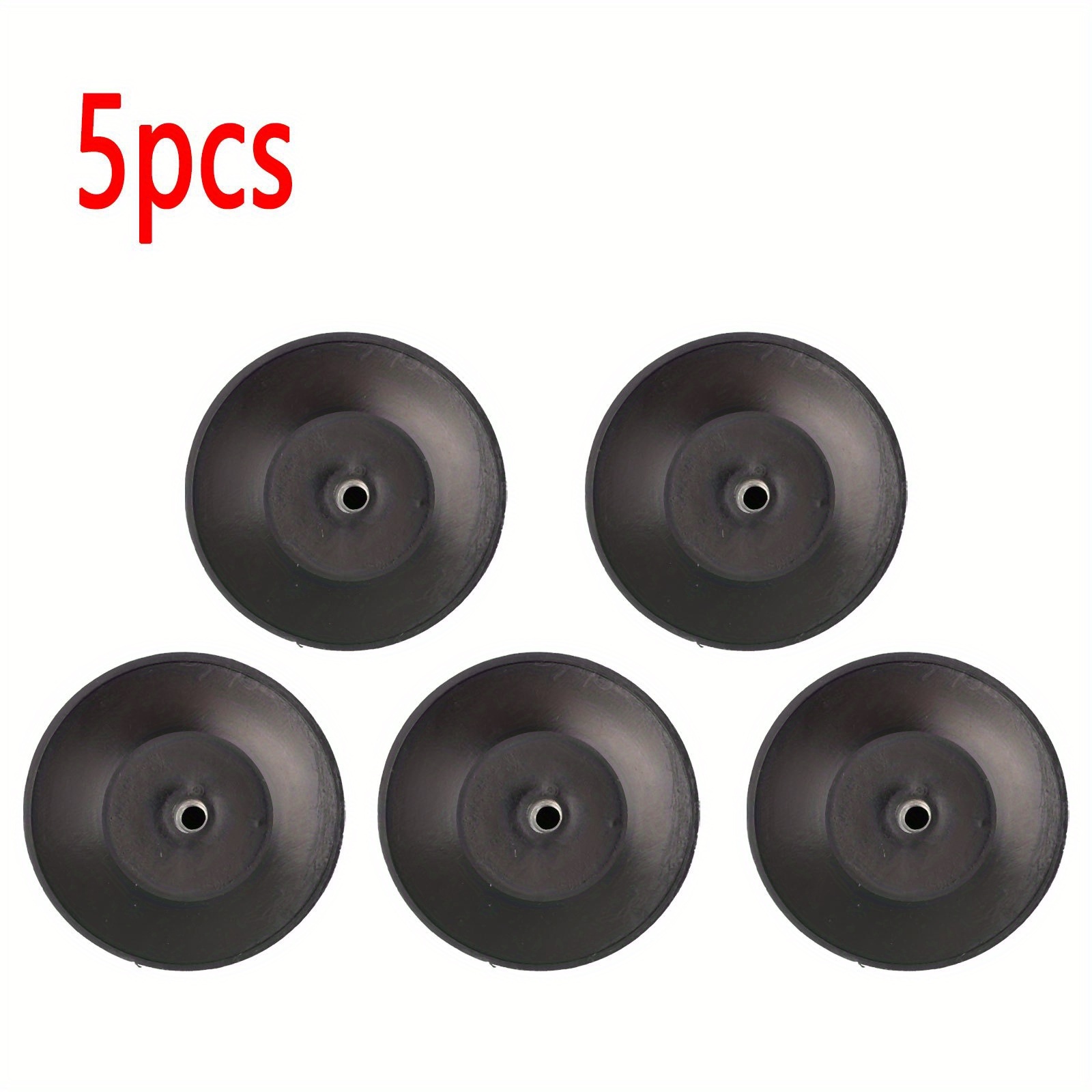 TEMU 5 Pack Kitchen Pot And Pan Lid Replacement Knobs With Handles, Heat Resistant Black Plastic With Stainless Steel Washers, Universal Fit For