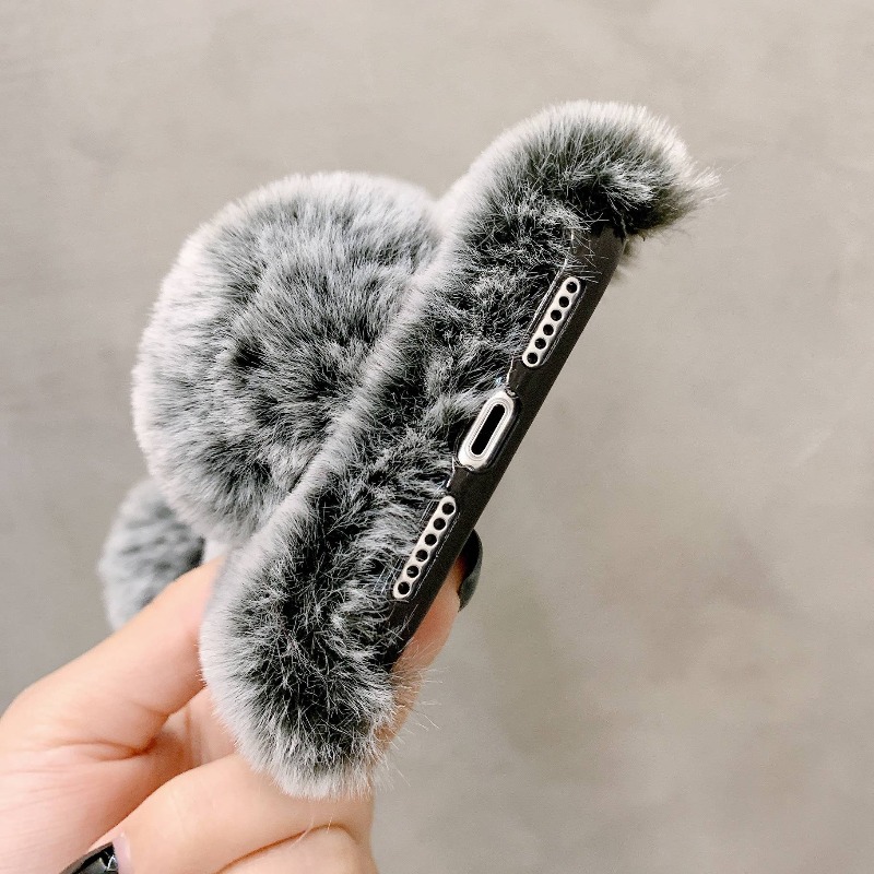 luxury diamond winter warm handmade soft fur fluffy plush