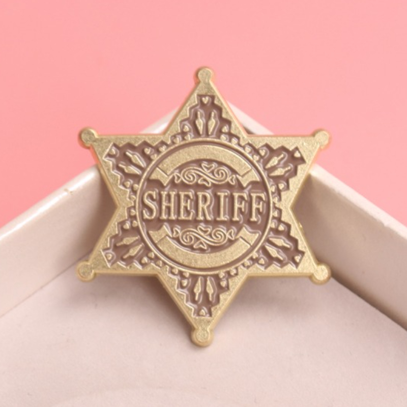Retro Enamel Badge - Western Cowboy Badge Badge