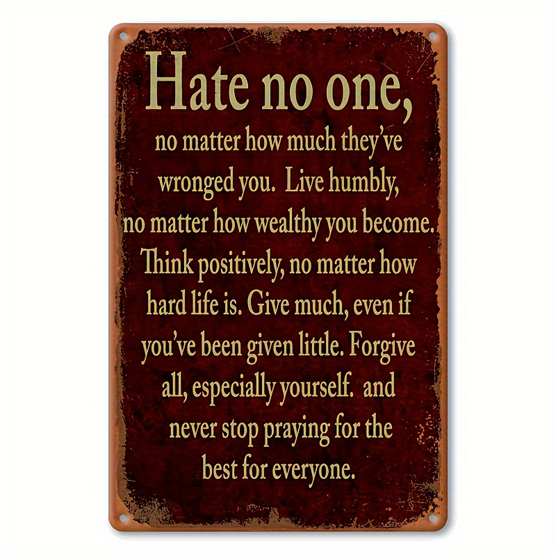 TEMU 【2d Flat】 [2d Flat] Inspirational Vintage Wooden Sign - " Anyone" Motivational Quote Plaque, Suitable For Outdoor Walls Or Doors, Durable Wooden