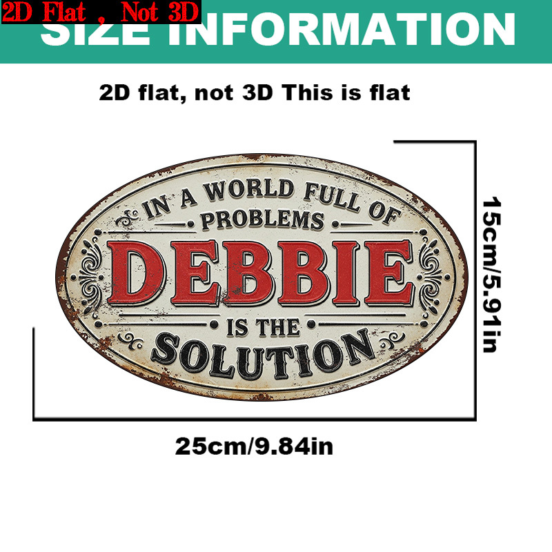 TEMU 2d Flat, 2d Flat 1pc ("9.84x5.91"),"in A World Full Of Problems, Is The Solution Metal Sign"gift Sign, Floral Sign, Wooden Sign, Garland