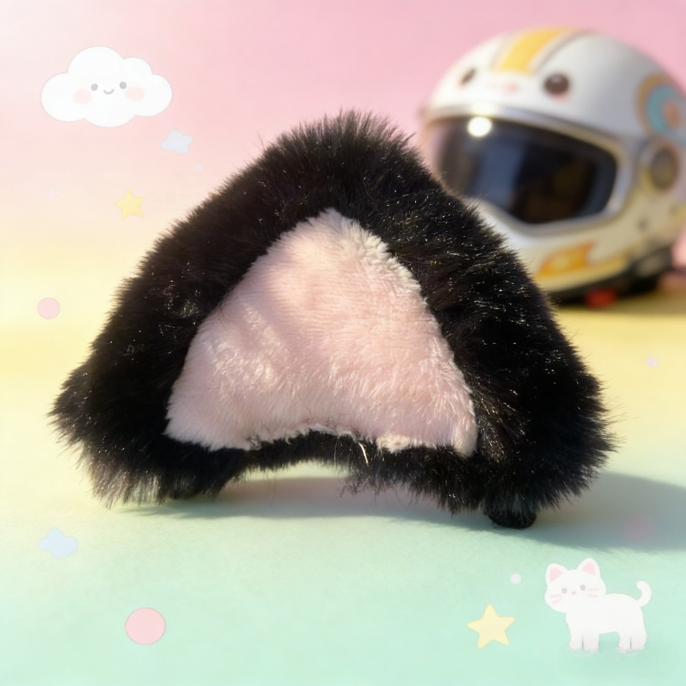 TEMU Toppe decorative a tema animale in peluche [confezione ] �� Decorazioni per con orecchie da gatto: compatibili i tipi di ; accessori per moto