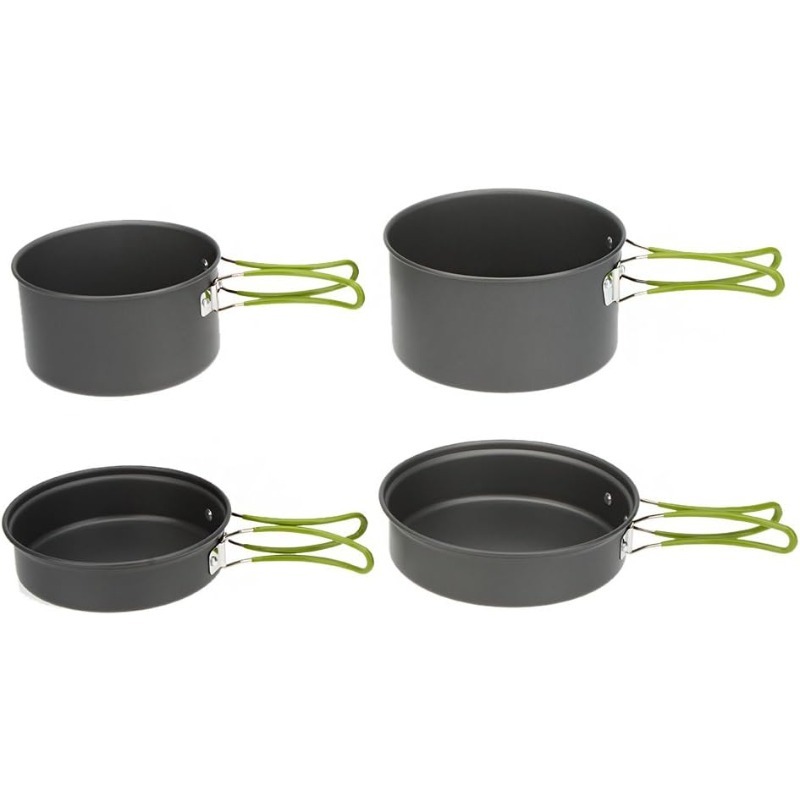 Camping Cookware Set, Pot and Pan Combination for Backpacking