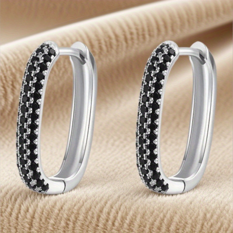 Silvery Earring Hoop Earrings Womens Fashion Jewelry Gifts