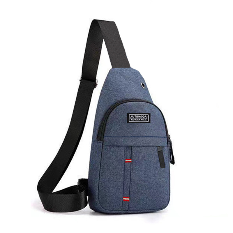 TEMU Men's Crossbody Bag - Unisex Square Bag With Adjustable Chest Strap, Suitable For Outdoor Hiking And Cycling, Single Shoulder Crossbody Oxford