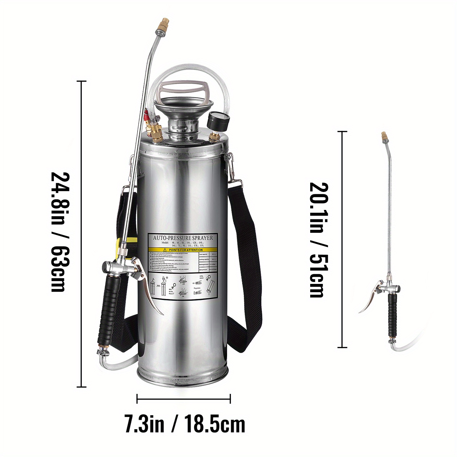 Happybuy Stainless Steel Sprayer