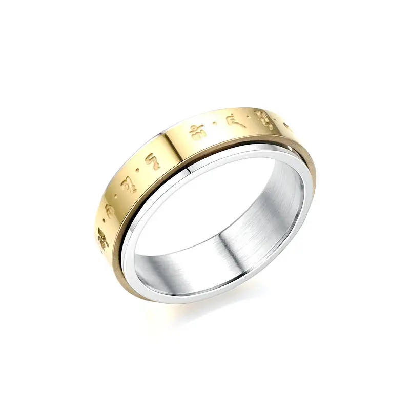 this special text and pattern ring features a double ring rotatable it suitable for american thanksgiving day and other festivals its adds cultural charm to for teenager Product details 4