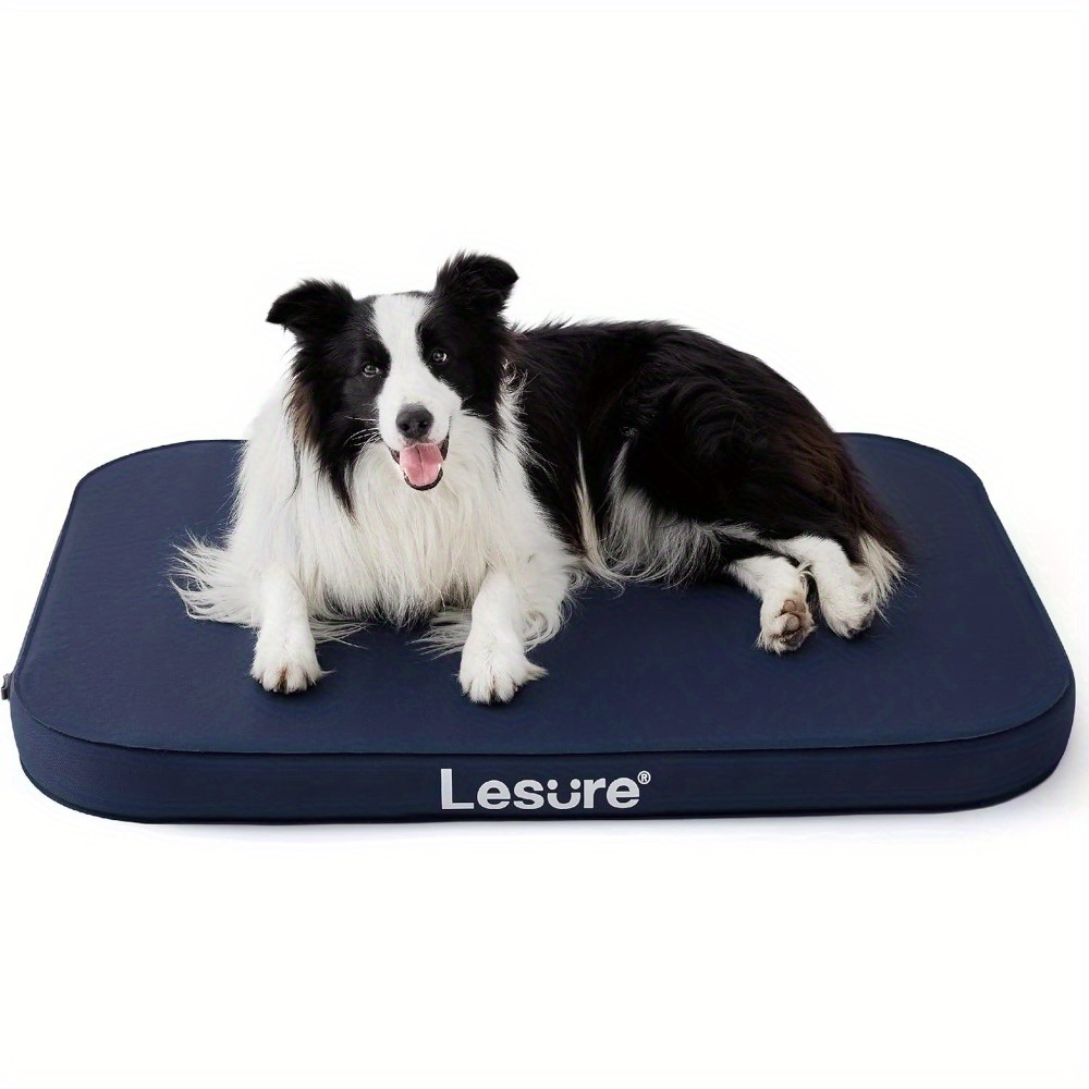 

Bedsure Inflatable Waterproof Dog Bed, Portable Dog Bed, Comfort Adjustable Support Air Mattress Crate Mat