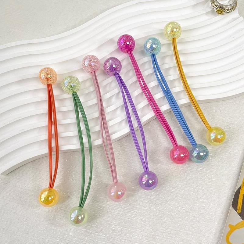 TEMU Set da 7 pezzi di elastici per capelli a perlina esplosione per adulti, , accessori per capelli, cordini per capelli, copricapo per studenti,