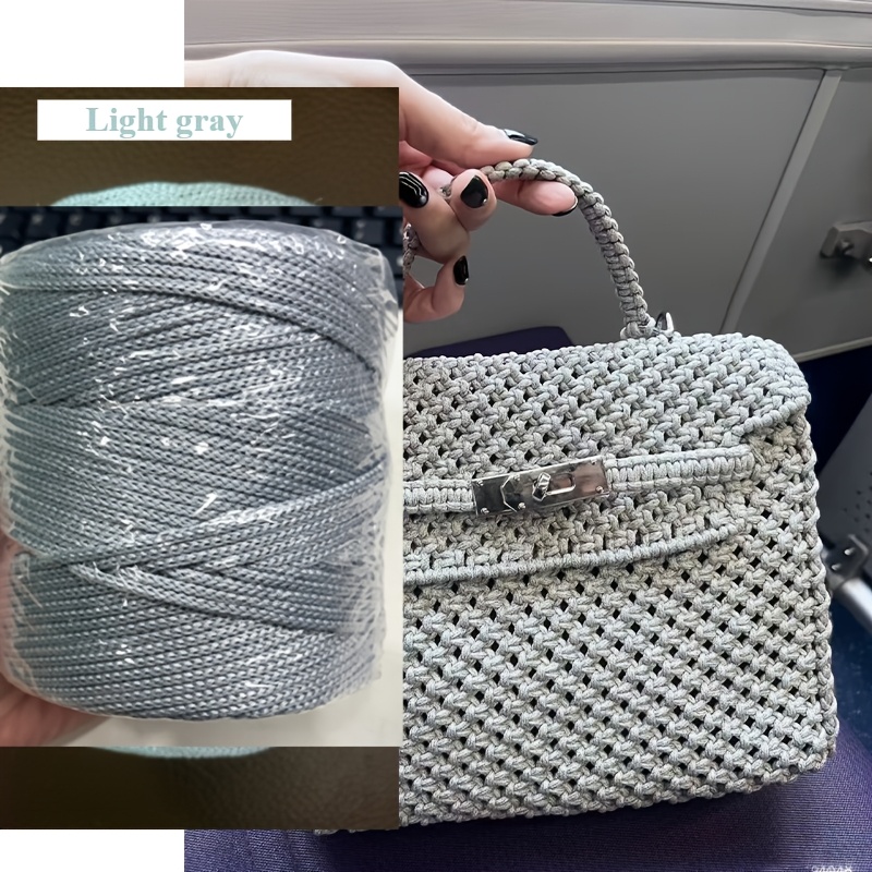 TEMU High-quality 3mm Polyester Macrame Cord - Ideal For Homemade Birthday Gifts For , Featuring Vibrant Mixed Colors, Suitable For Crocheted Bags,