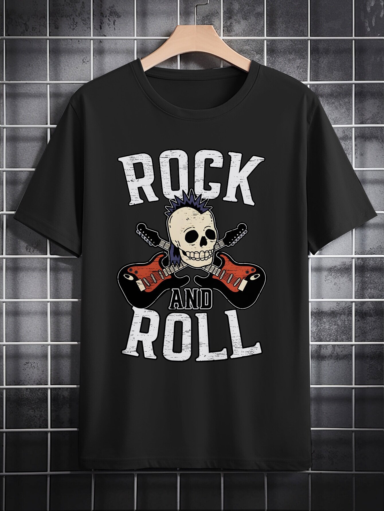 camiseta casual cuello hombre estampado Temu Argentina