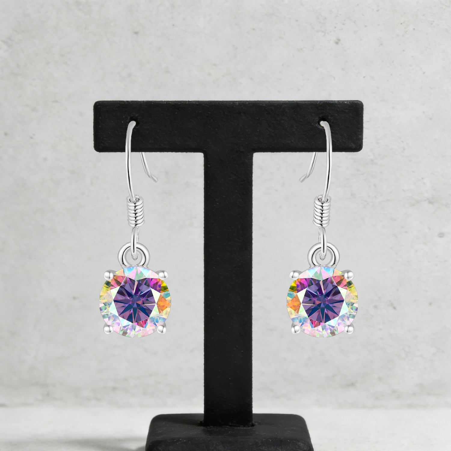 Women's Minimalist Moissanite Earrings