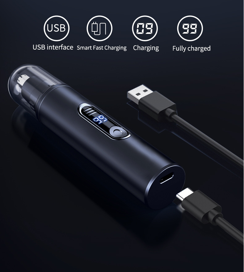 2 colors   stainless steel usb rechargeable nose ear hair trimmer with     silent operation portable wireless charging for men women Product details 14