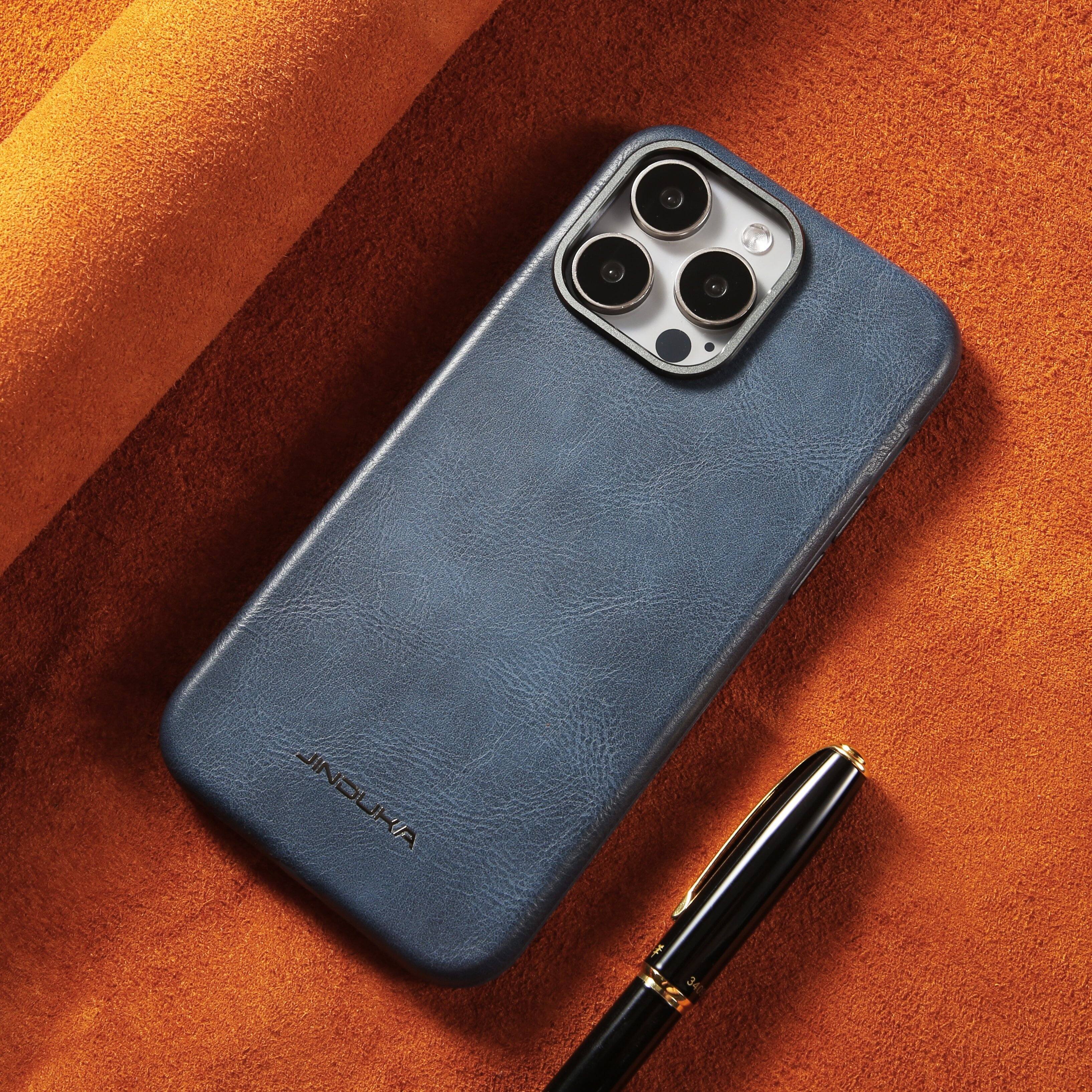 TEMU Phone Case - Business Men Men Women Faux Leather Phone Case Suitable For Iphone 15 Pro Max Phone Case Magnetic Premium 14 Pro Max Car Magnetic