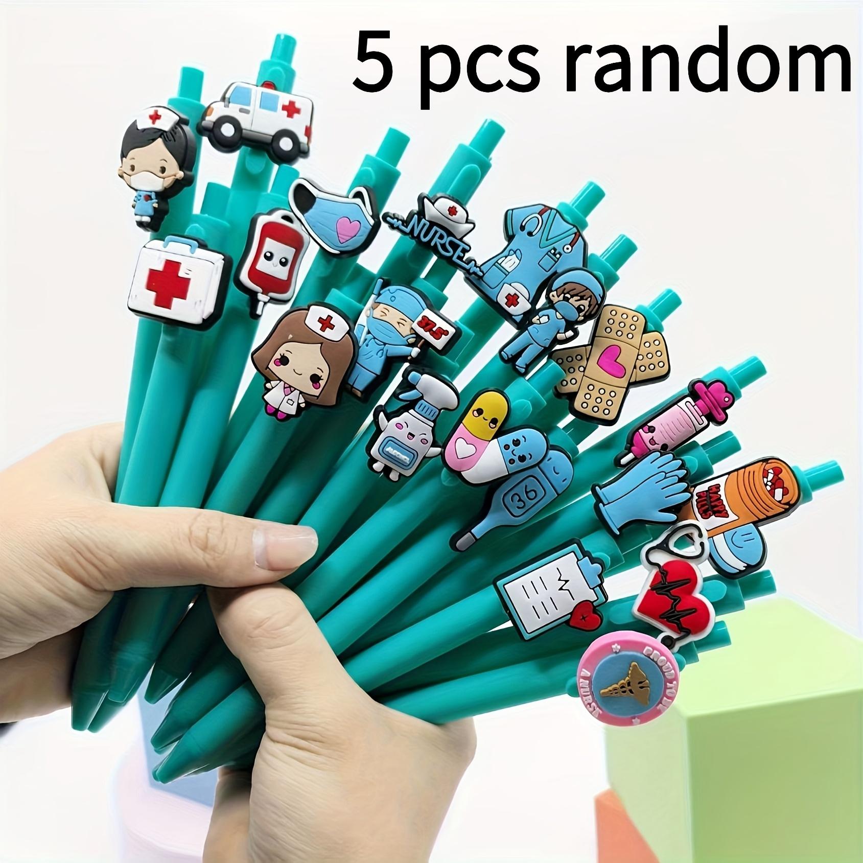 5/12pcs Medical Pen Round Ballpoint Pen | Medical Healthcare Pen For Nurse Doctor, Day Gift, Random Style