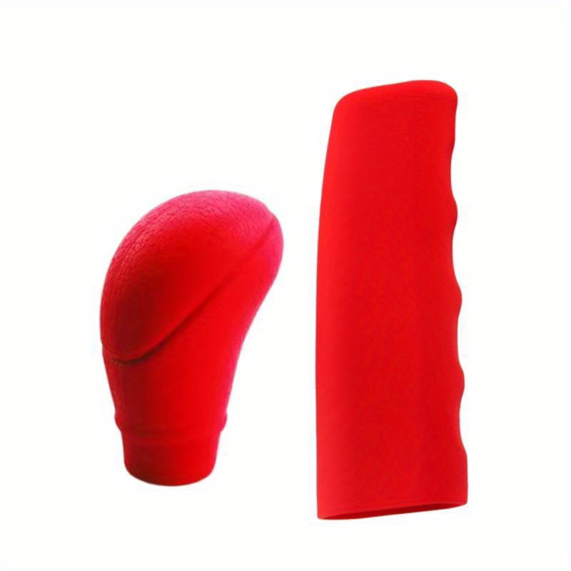 TEMU 2pcs Car Auto Universal Silicone Shift Knob Cover Covers Sleeve Case Car Styling Car Additions