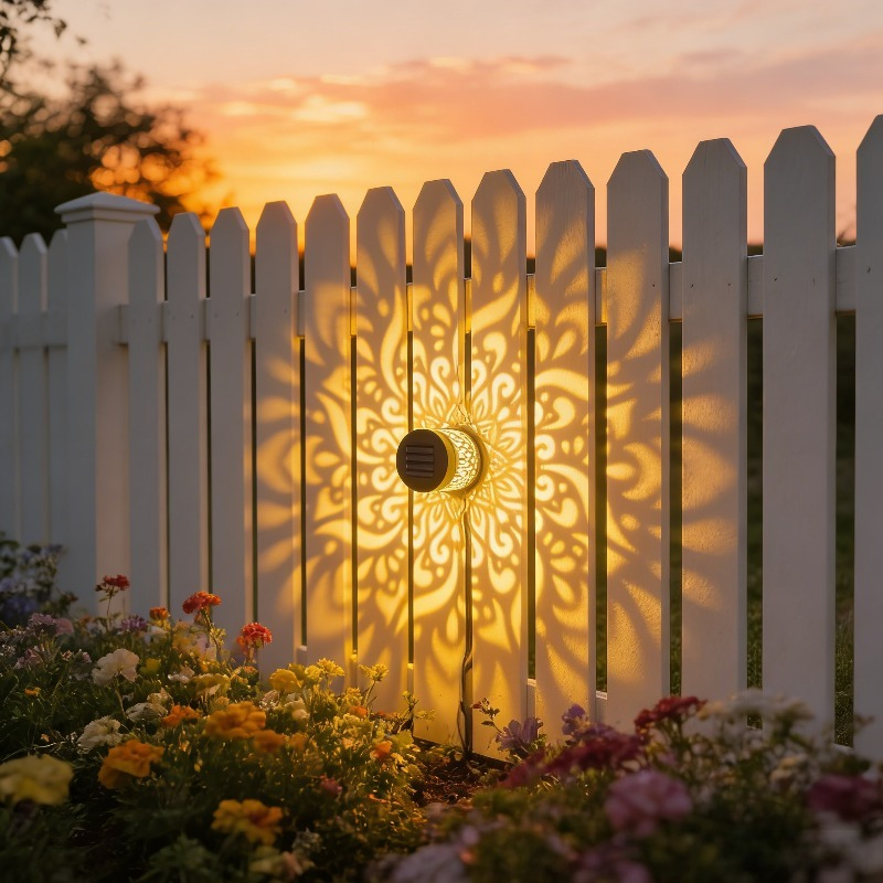 E-shop Mandala Muster Solar Wandleuchte | LED Beleuchtung Geeignet für Gärten, Terrassen, Treppen, Innenhöfe, Hinterhöfe und Haustüren - Eine perfekte