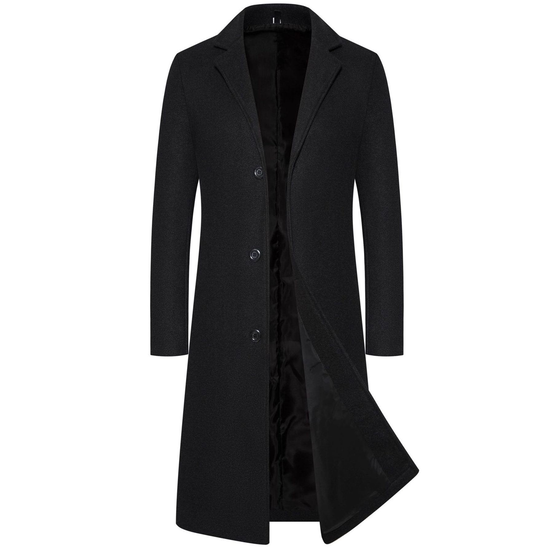 

New 2024 Men's Slim-fit Mid-length Coat From Europe And America.