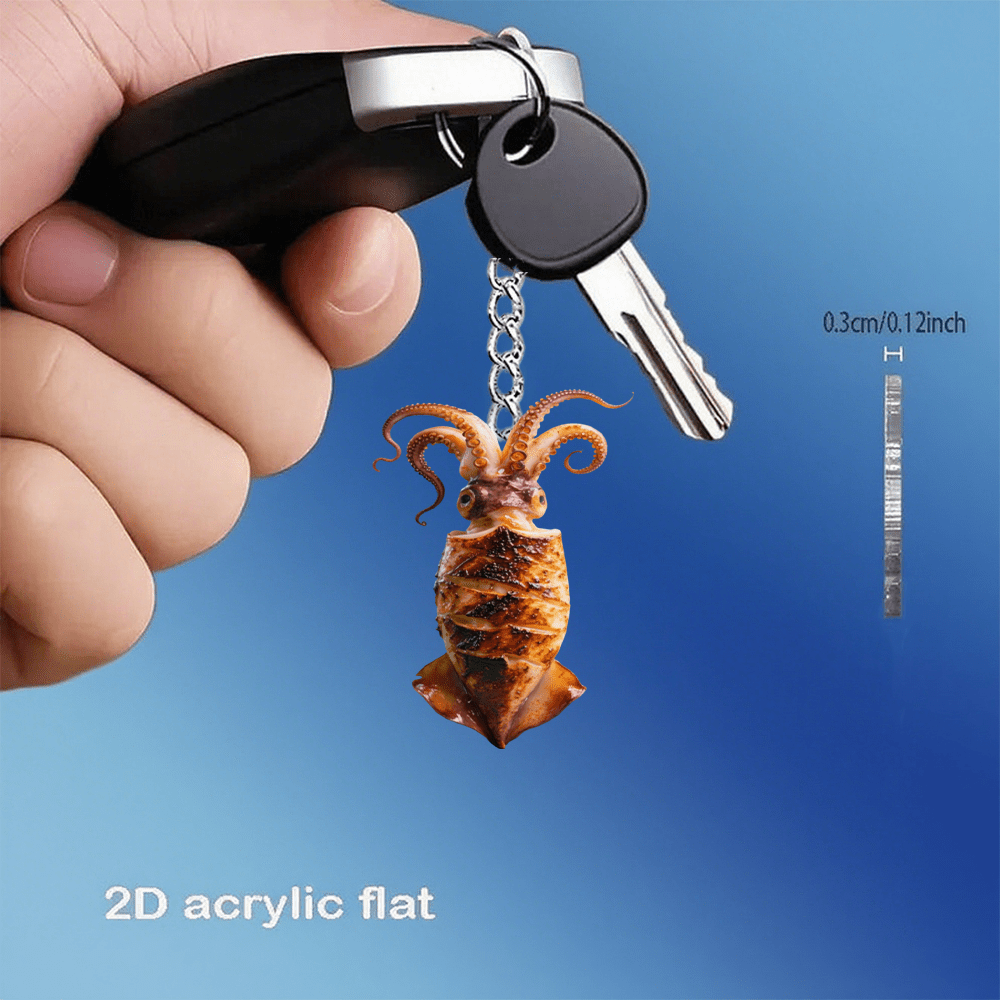 TEMU Portachiavi Acrilico a Tema Anime 2D Piatto, 1pz per Chiavi Auto, Chiave con Decorazione per Donne, Regalo di Compleanno e Natale per , Sorelle,