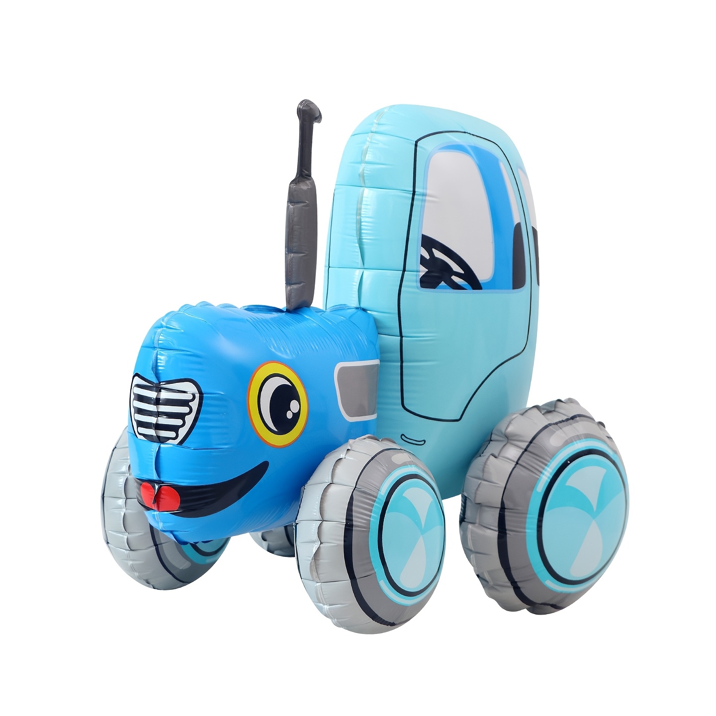 1pc Assembled Tractor Shaped Foil Balloon, Birthday Party Atmosphere Decoration, Farm Theme Party Decoration, For Halloween, Christmas