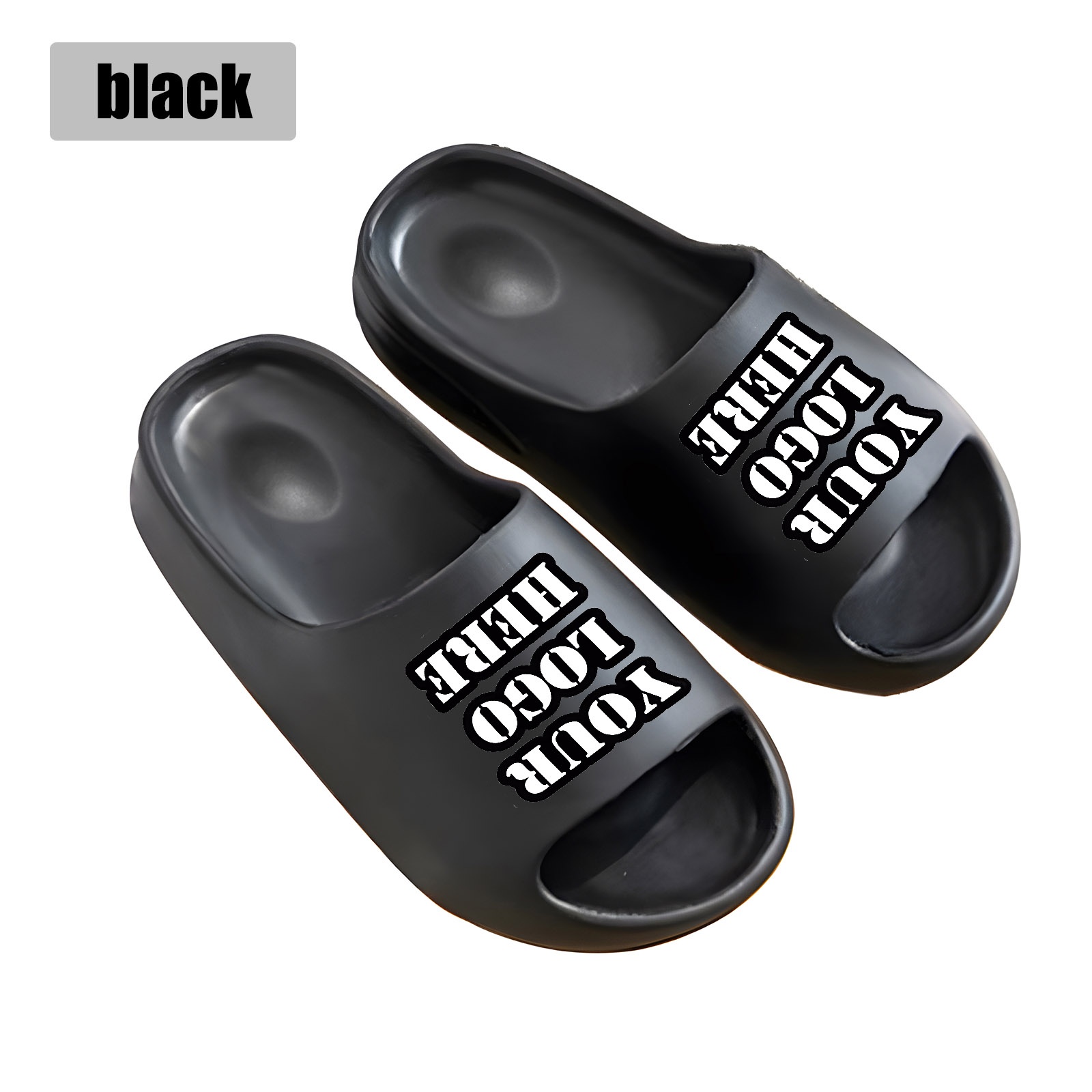 TEMU Customizable Diy Personalized Logo Photo Sandals, Sole Beach Slides For Men And Women, Summer Vacations, Pool Parties And , Father's Day Gift,