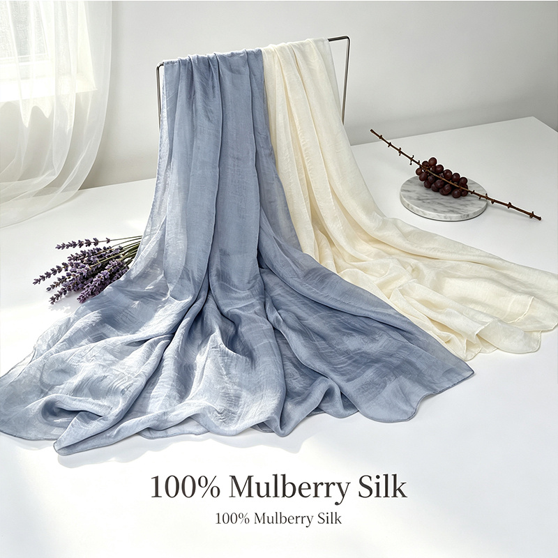 TEMU 2pcs 100% & Shawl Set - Dusty Blue & Ivory Suitable For Bridal Wraps, Church Head Coverings, Mother's Day Gift, Versatile For Occasions, Retro