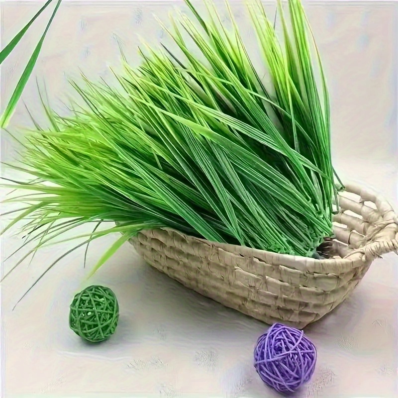 30/90/200 Stck Leuchtend Grne Knstliche Grasbndel - *-bestndig * fr  DIY-Basteln und Blumenarrangements, Ideal fr Innen-/Auendekoration,  Frhlingshausdekoration mit Gewebtem Korbbildschirm, ...