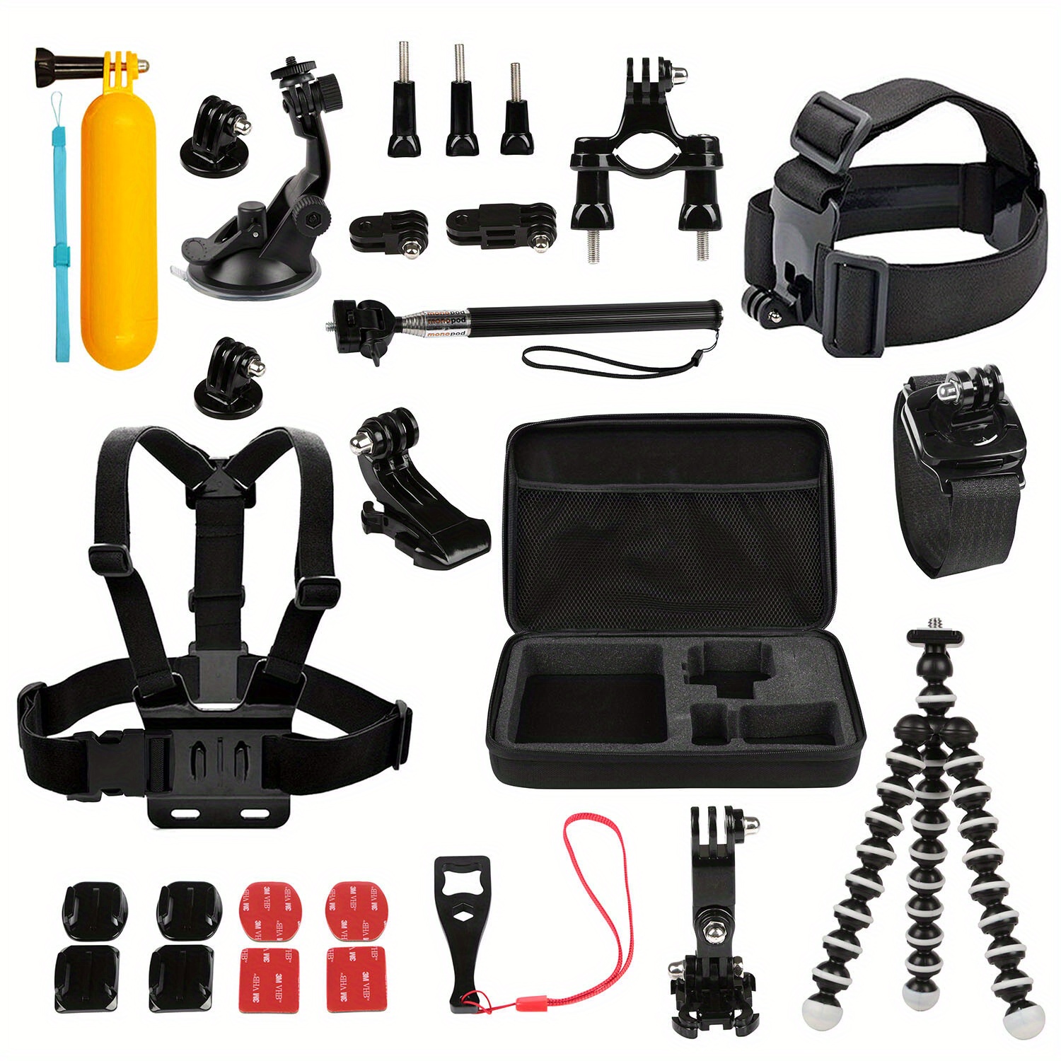 1 camera accessories gopro hero 5/4/3+/3/2/1 camera - Temu