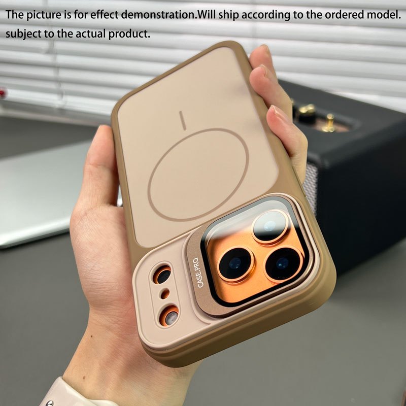 TEMU Phone Case: Suitable For Iphone 18 Pro Phone Case, Iphone 17 Lens Bracket Model, Full-coverage Drop-proof Case For Iphone 14, Magnetic Silicone