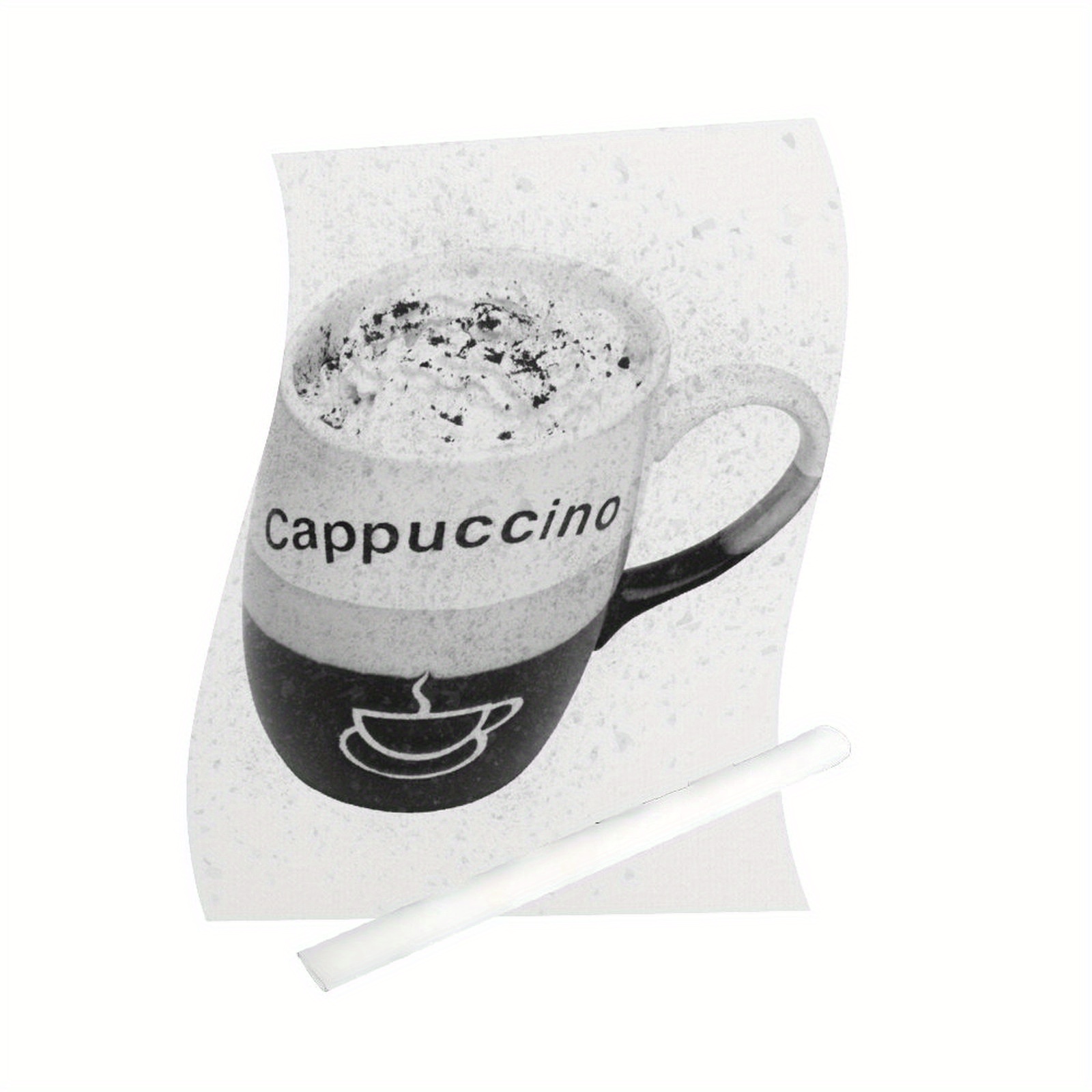 modern cappuccino art print poster unframed canvas wall Temu