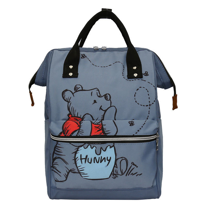   Diaper Backpack - Large Capacity Nylon Parent Bag with Insulated Bottle Pocket, Ginger Yellow, Cute Cartoon Design for Parents  , Diaper Bag Backpack