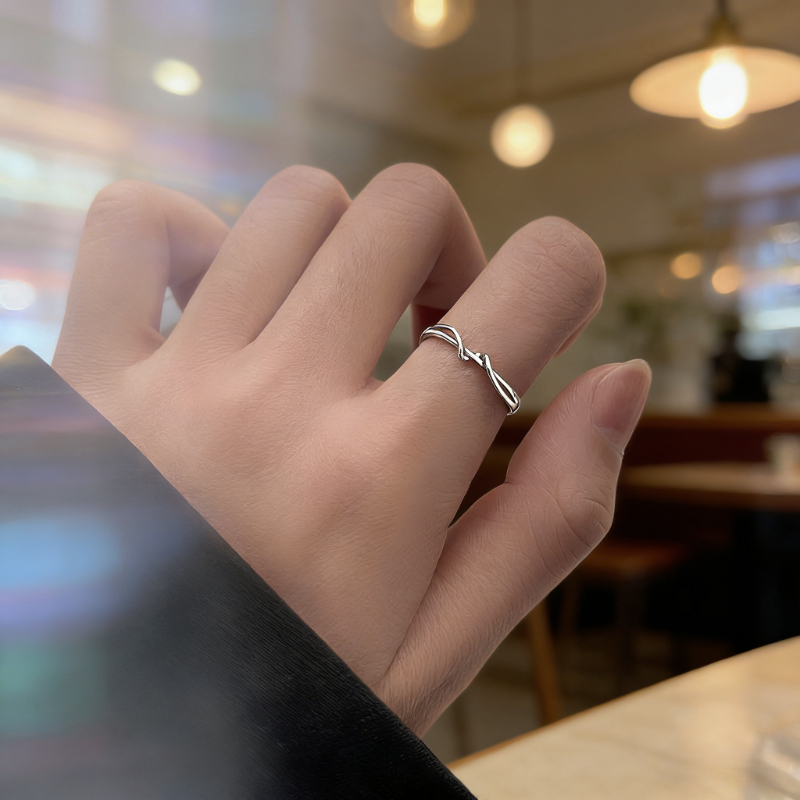 Fashionable Minimalist Line Design Ring, Versatile Commuter Style
