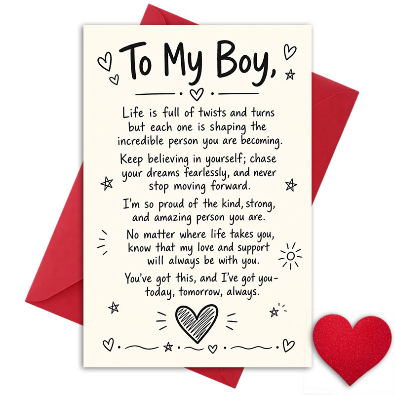 TEMU Graduation Card For Encouragement Card For Son, Boyfriend, Or Starting A - "to , Full Of Twists And Turns But Is Shaping" - Graduation Greeting