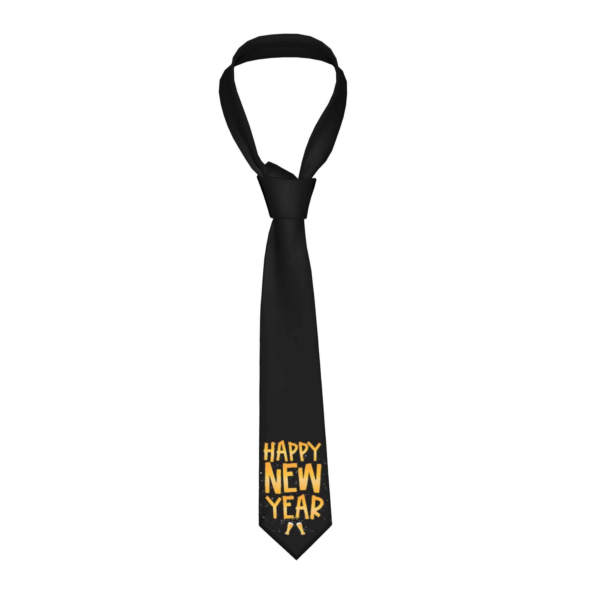 TEMU 1pc 1pcs Men's Soft Comfortable Polyester Necktie - Durable Woven Fabric Suitable For Parties, Casual Wear, Valentine's Day & New Year Events -