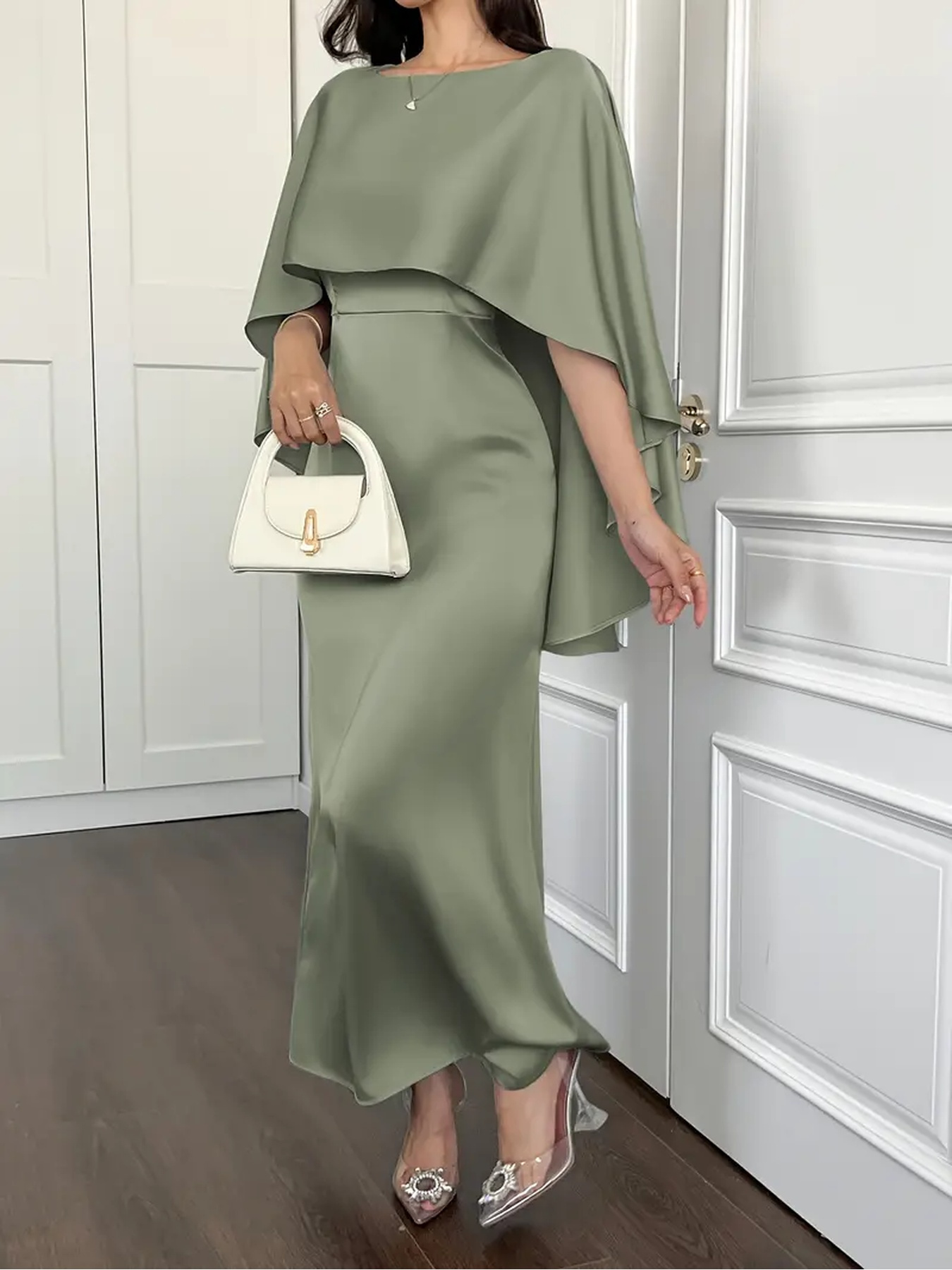 alc midi dress Della Stretch Cotton Midi Dress