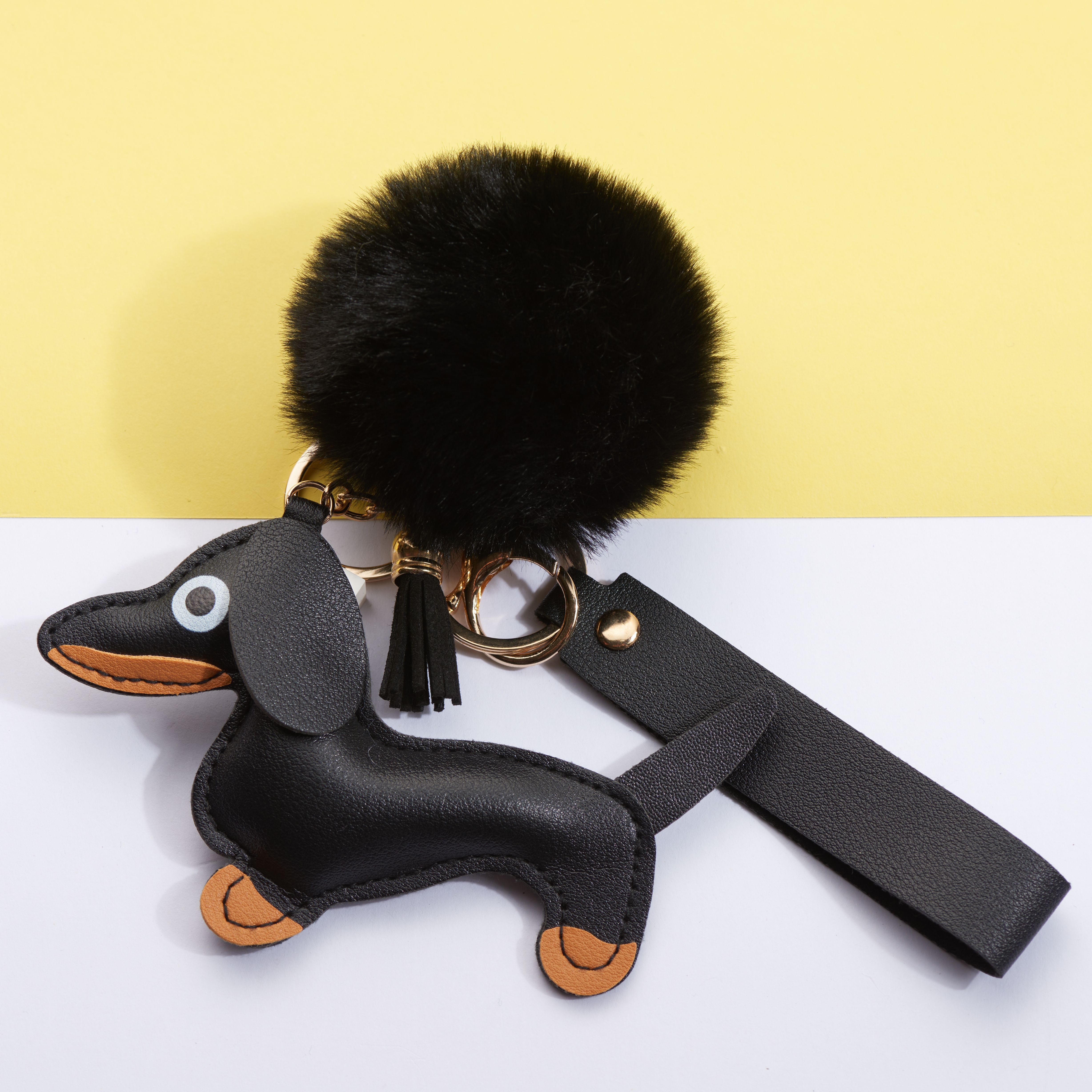 1pc Cute Dachshund Keychain With Dachshund-shaped Charm - Dog Lover Accessory Suitable For Car Keys, Backpack, Phone Case & Wallet Decor - Ideal Gift For Dachshund Owners