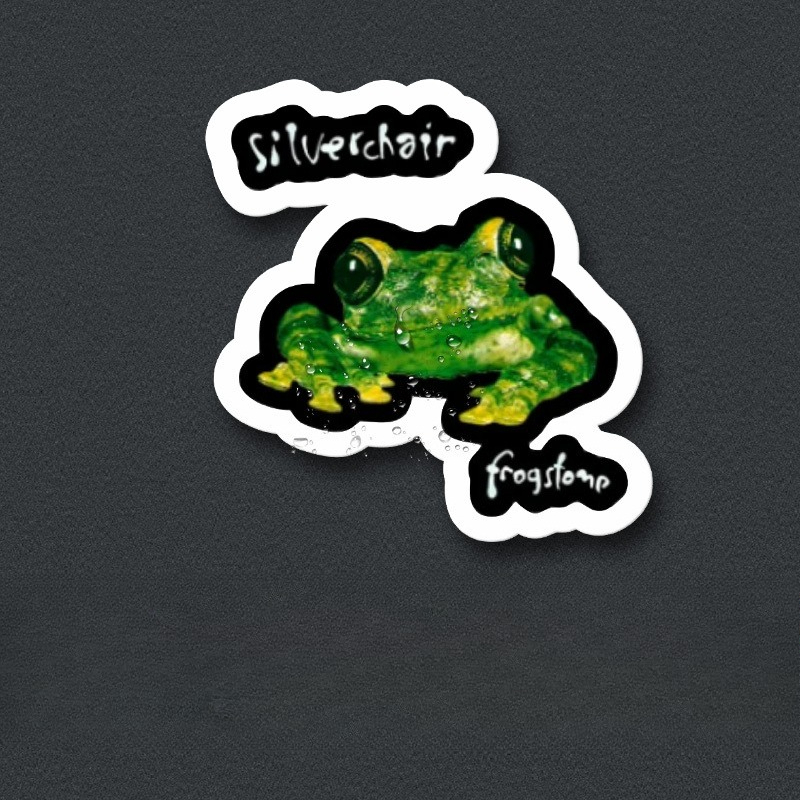 TEMU Autocollant Grenouille , Décalcomanie de Groupe Grunge des Années 90 pour Voiture, Ordinateur Portable, Bouteille d'Eau, Gobelet
