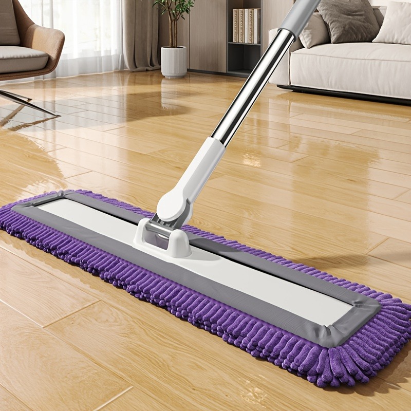 large flat mop with thick pile cleaning pad suitable for home and commercial use   hotel wet   floor scrubber floor mop floor cleaning mop floor cleaner wet and mop   mop thickened mop head durable Product details 0