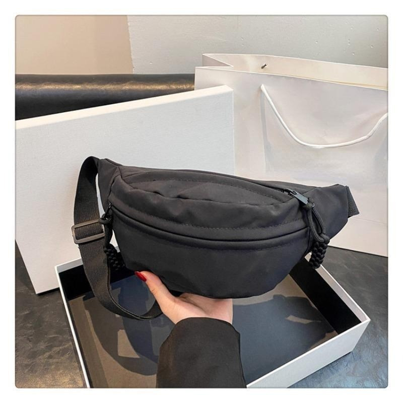 Solid Colour Ladies Canvas Sling Bag for Travel