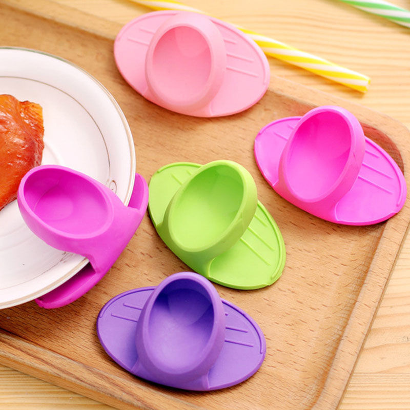 

Silicone Pot Holder Finger Covers, Heat Resistant, Non-slip Grip, Mixed Color, For Kitchen, Microwave Oven Safe Dish Handling Pads