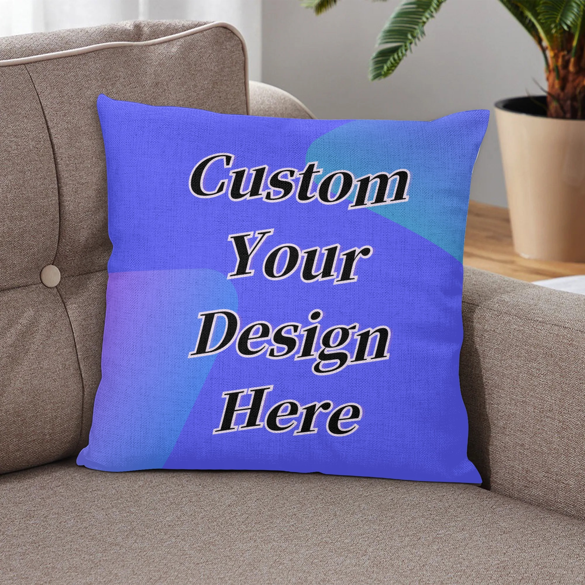 Personalized Photo Throw Pillow Covers Two-Side Print, Hand Washable  Polyester Knit Fabric Pillowcases with Zipper Closure for