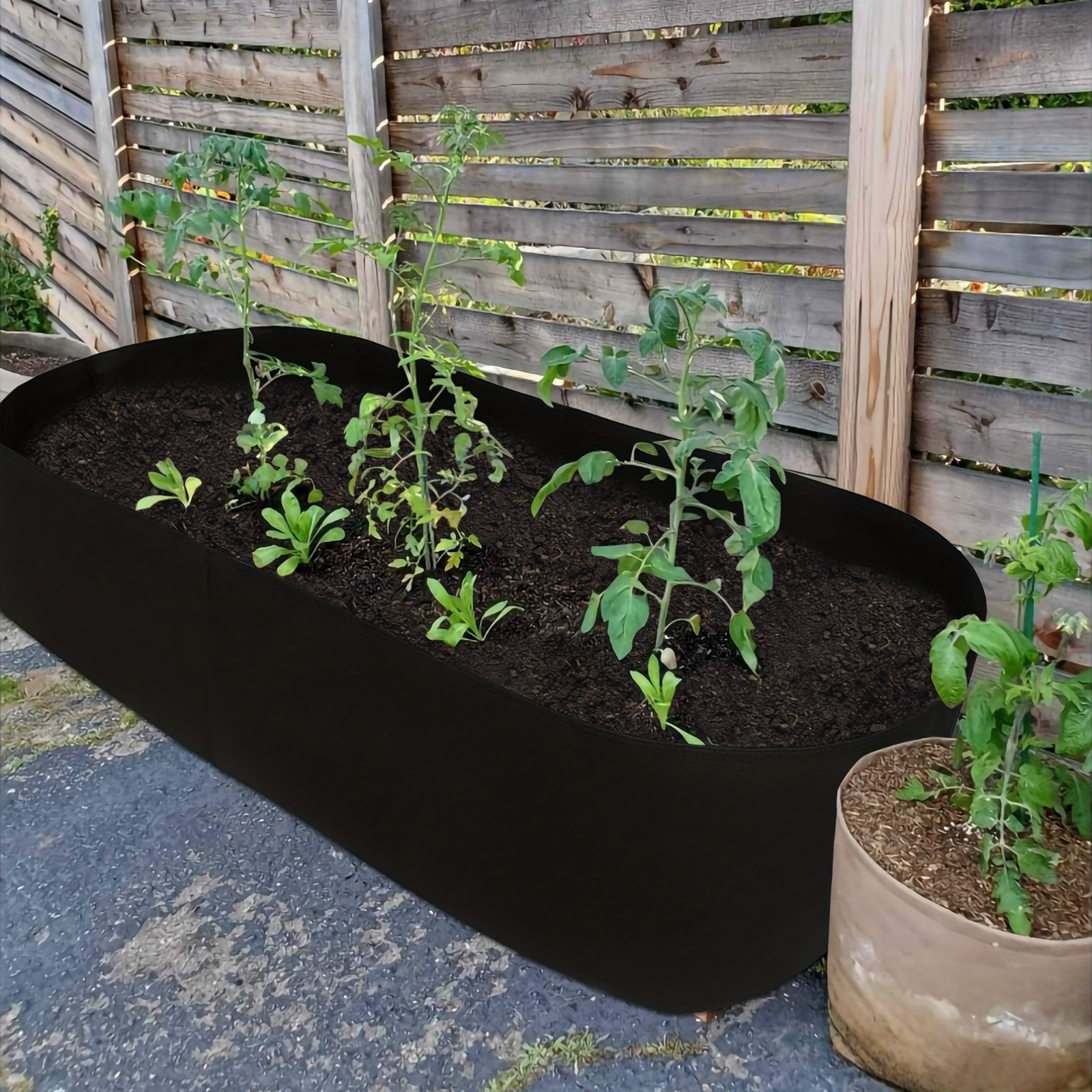 1pc large 165 115 gallon 625 455 elevated fabric garden bed planter 3x6ft raised bed with breathable panels   drainage   ideal for vegetables herbs flowers easy assembly outdoor planting