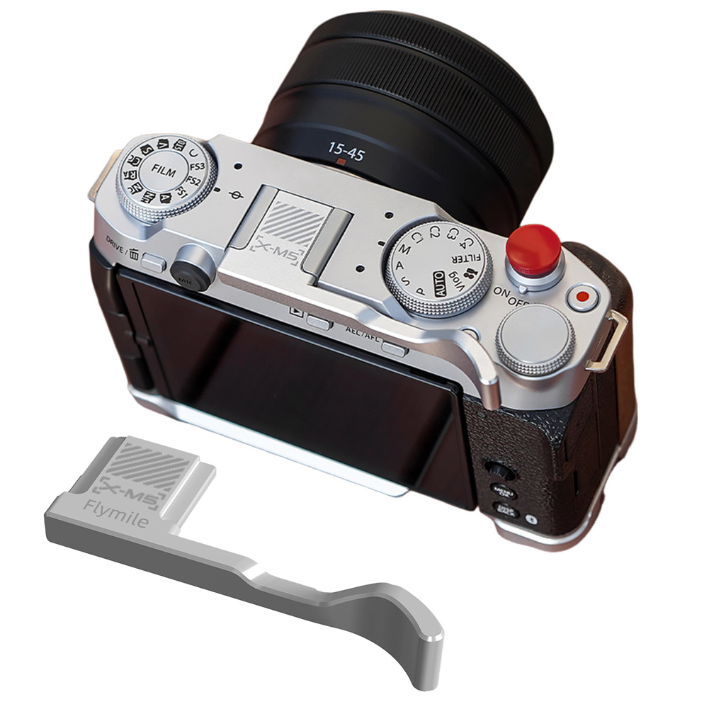 Aluminum Alloy Thumb Grip Hot Shoe Cover for X-M5 Camera Durable,  Portable, No Battery Needed, Ideal for Travel Photogr