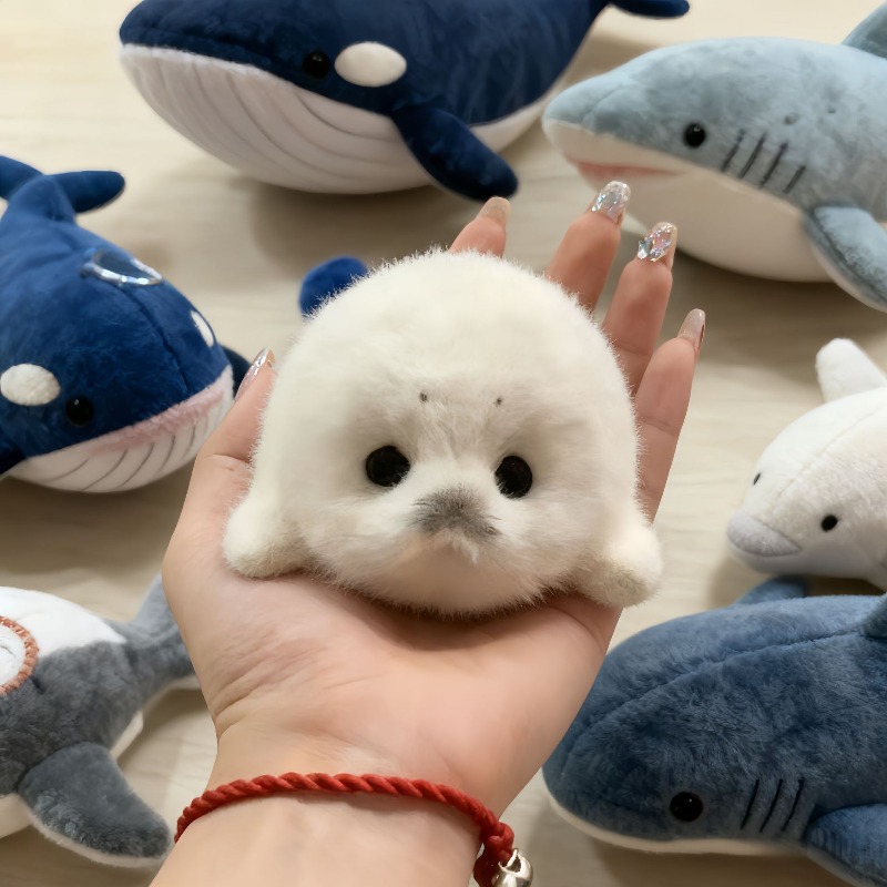 New Simulated Little Seal Dog Toy | Soft and Cute, Polyester Material, Dual-Purpose as Dog Toy and Desktop Decoration, Perfect Gift for All Breed Sizes