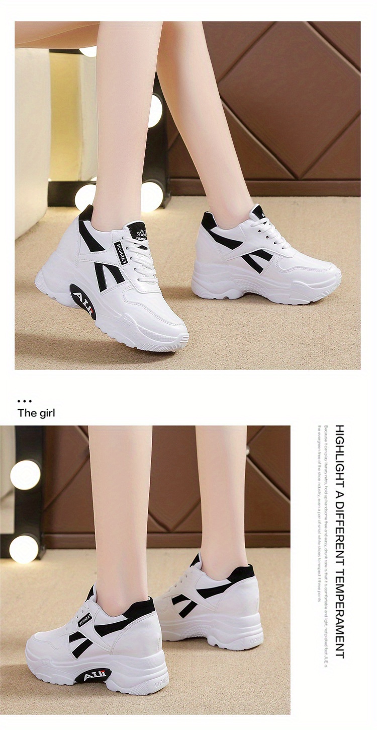 Nuevas Zapatillas Deportivas Casuales de Primavera con Suela Gruesa y Transpirables para Mujer, Perfectas para Looks de Moda